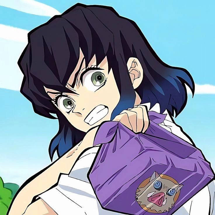 Inosuke cười như một chiến binh điên cuồng đầy thú vị