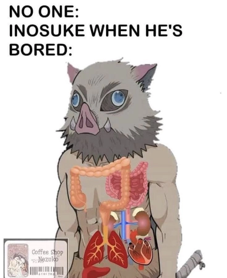 Inosuke hài theo phong cách “cục súc không não” dễ thương