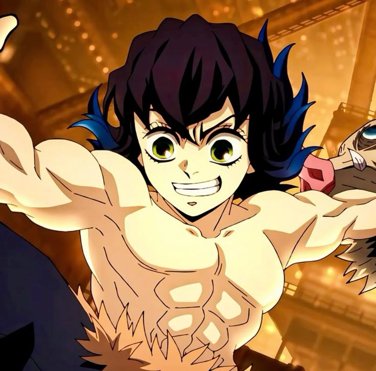 Inosuke Hashibira chibi cute vừa hài vừa dễ mến