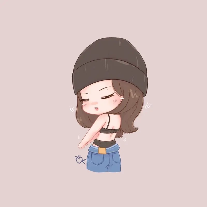 Vẽ Jennie Blackpink chibi siêu cute cho fan yêu