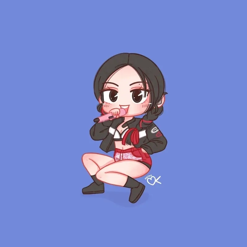 Chibi Jennie phiên bản siêu dễ thương và thời thượng