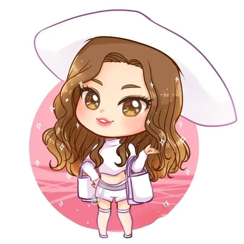 Blackpink Jennie chibi drawing dành riêng cho fan art