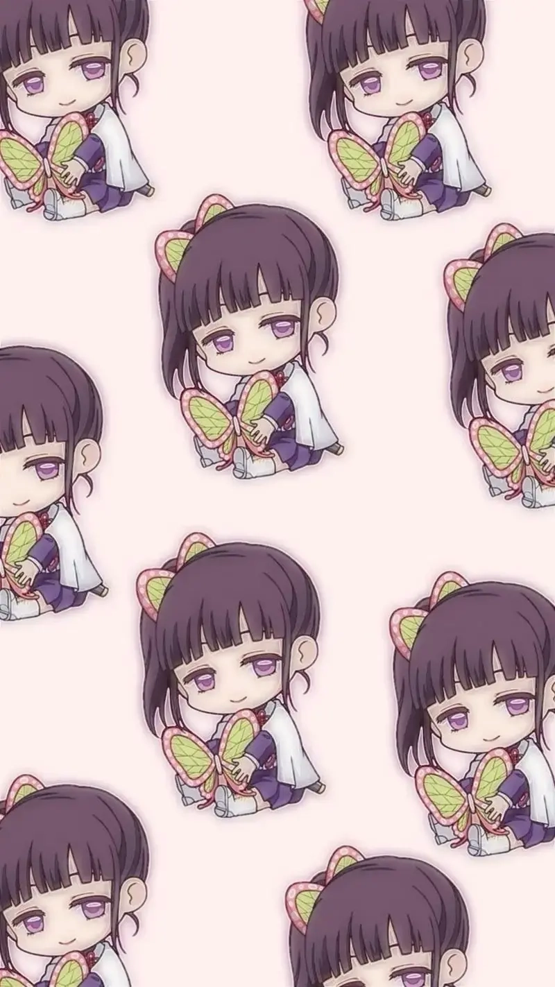 Demon Slayer chibi official art Kanao cực phẩm