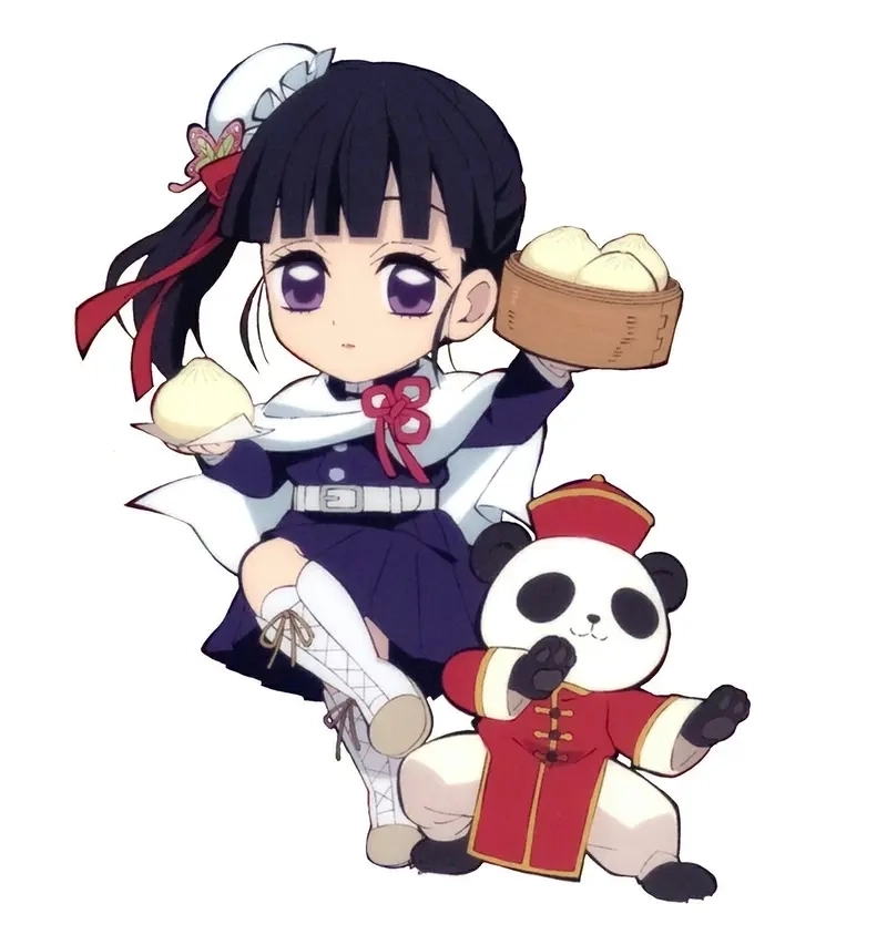 Kanao Tsuyuri chibi toát lên vẻ nữ tính nhẹ nhàng