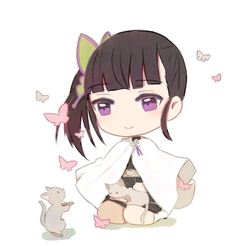 Hình Kanao chibi nổi bật giữa dàn nhân vật nữ