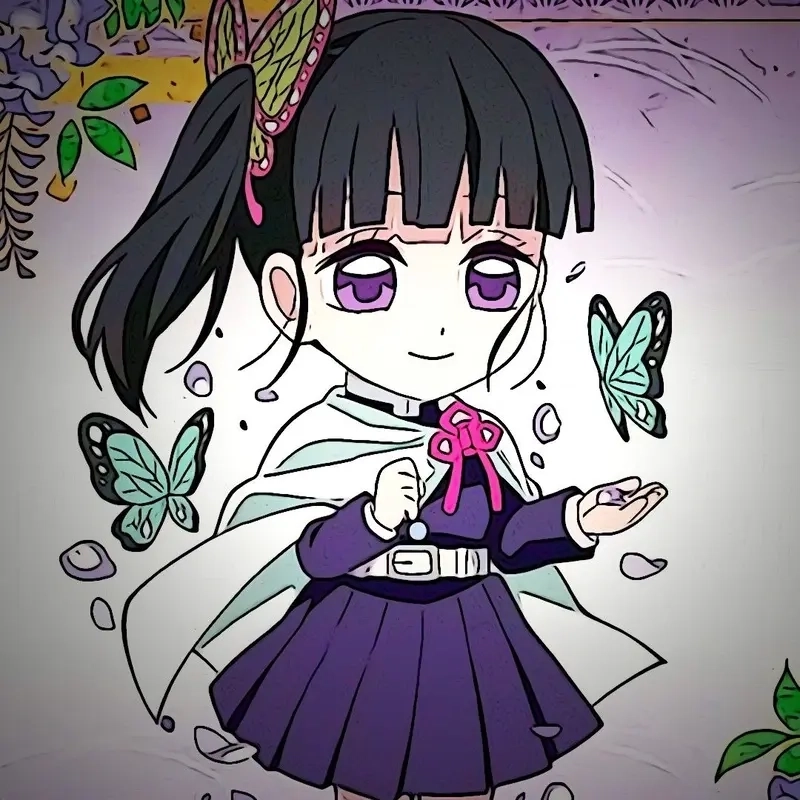 Kanao chibi Demon Slayer dịu dàng trong mọi khung hình