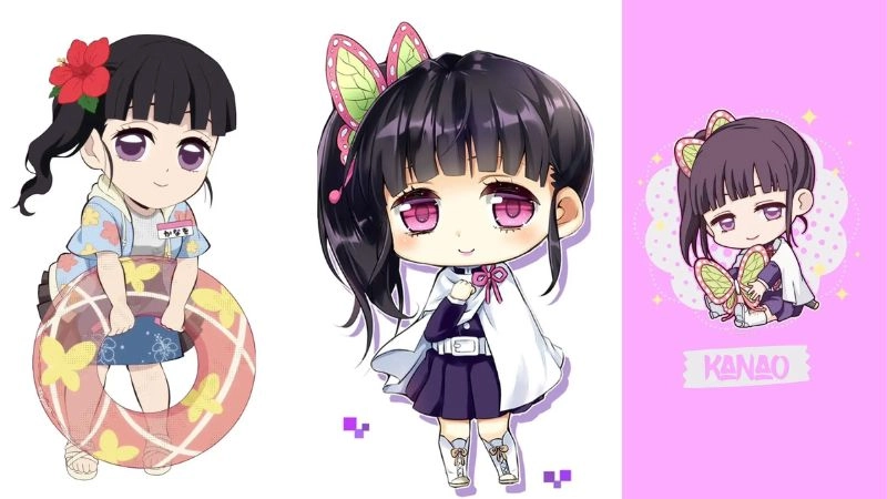 Kanao chibi dịu dàng và đáng yêu như đóa hoa