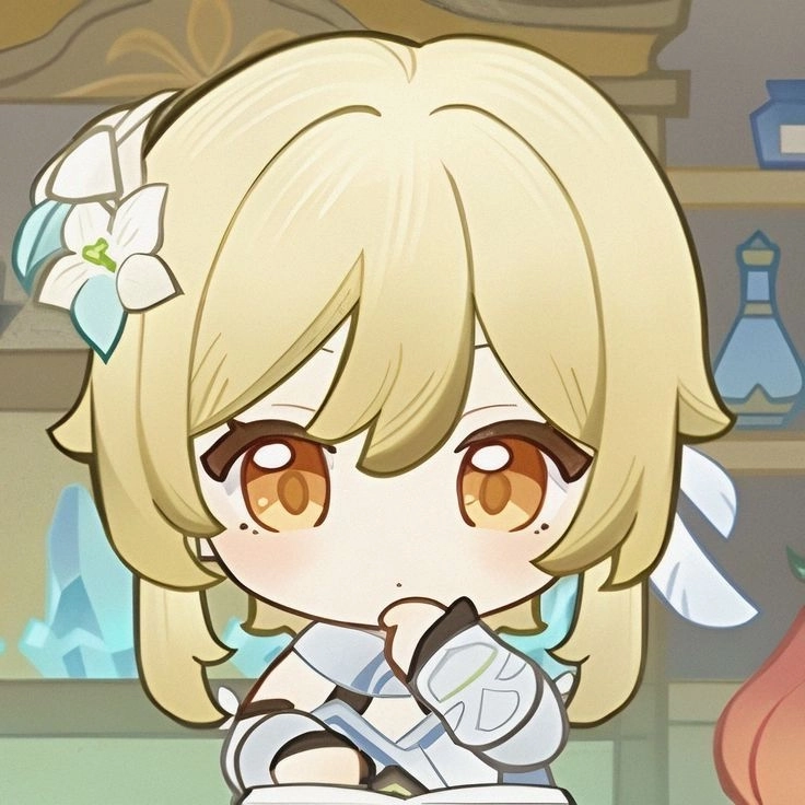 Aether Lumine chibi bên nhau như định mệnh