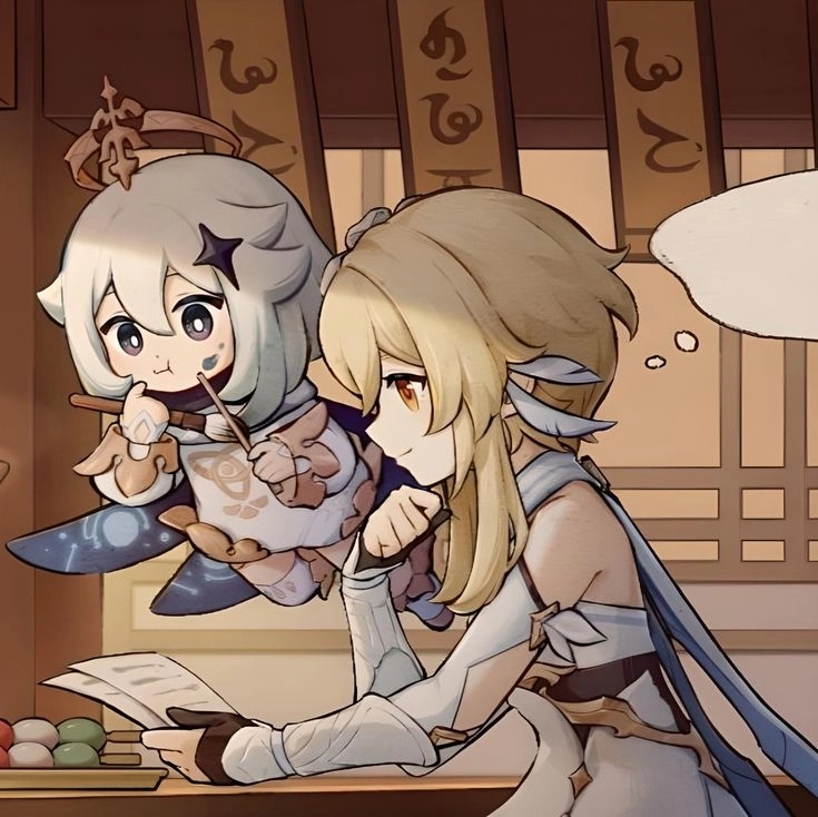 Lumine chibi Genshin ngọt ngào làm tan chảy tim