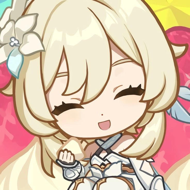 Lumine chibi icon ngầu nhẹ mà vẫn dễ thương