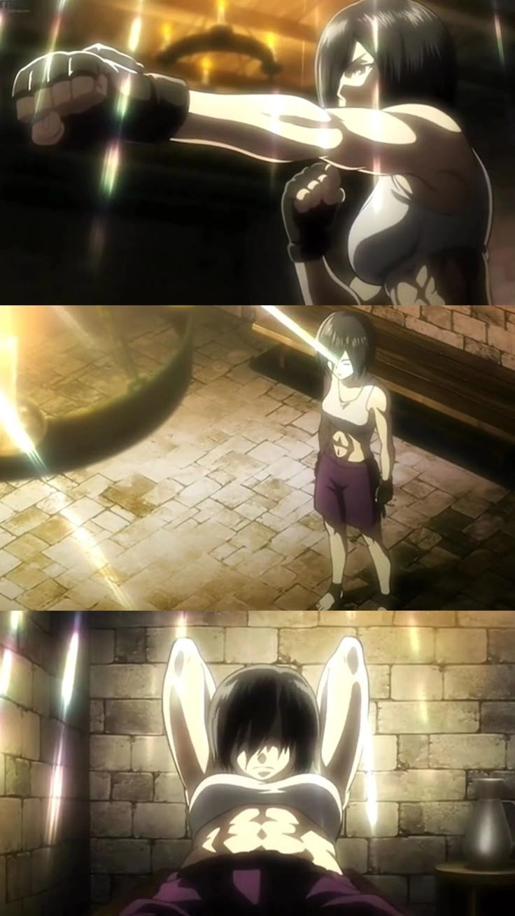 Mikasa Attack Of Titan chiến đấu không do dự