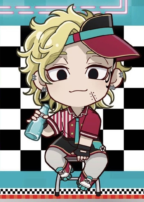 Mikey Draken chibi trong khung cảnh chiến