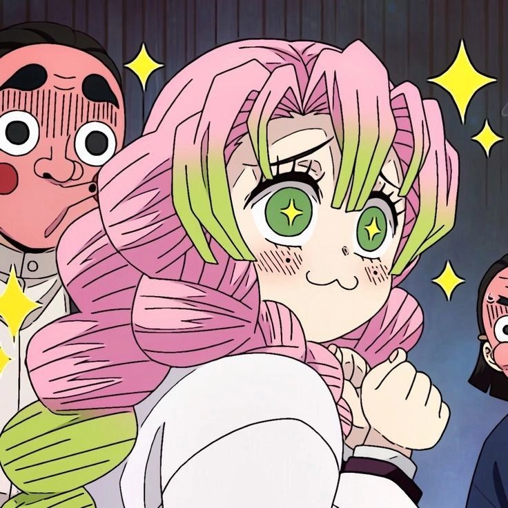 Avatar Mitsuri chibi cute như viên kẹo sắc màu