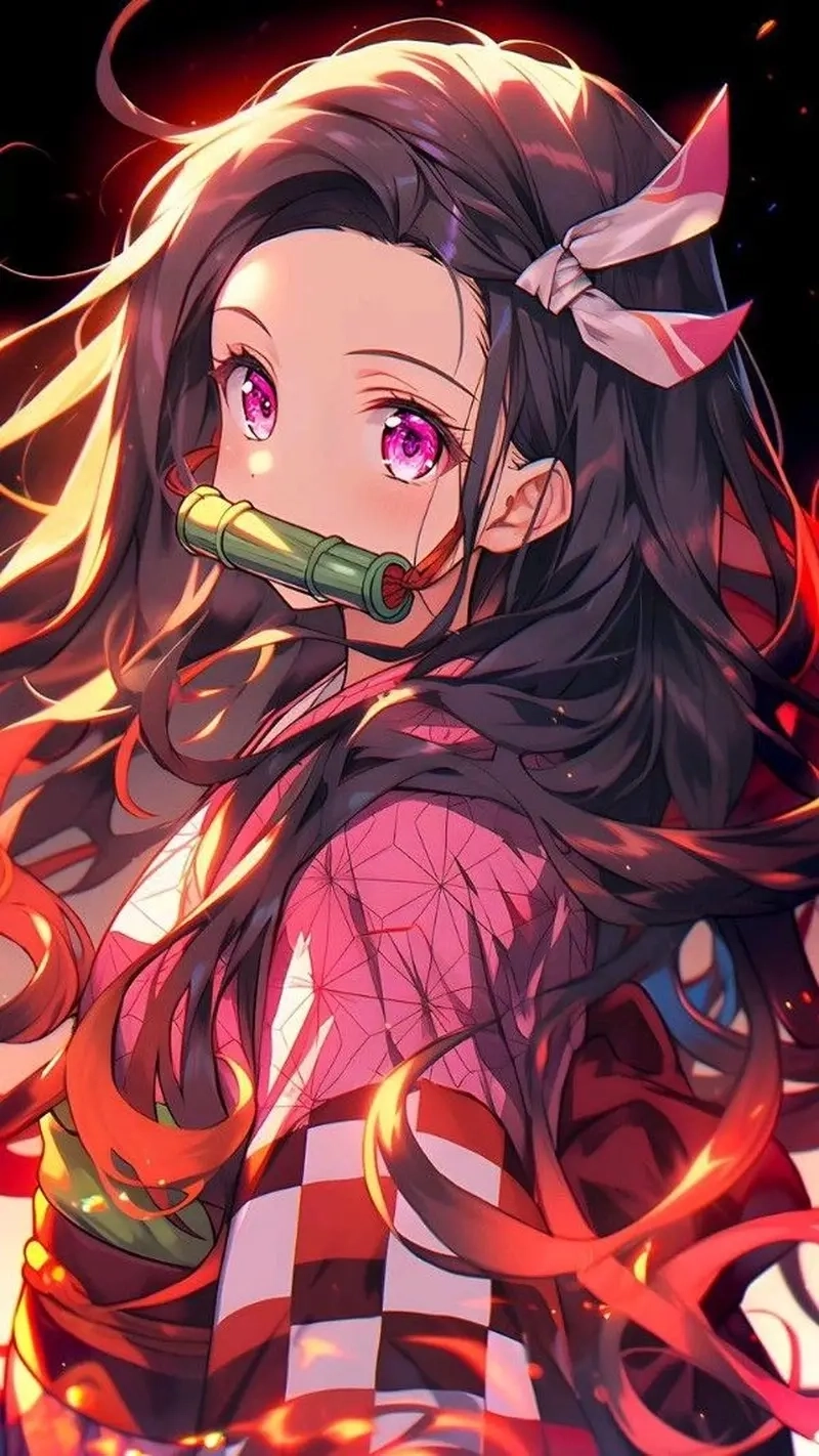 Avatar đôi Zenitsu và Nezuko cực tình cảm