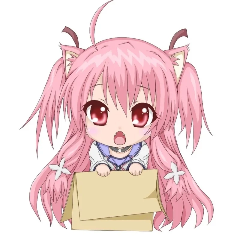 Hình chibi ngầu nữ sắc nét đậm chất anime hành động