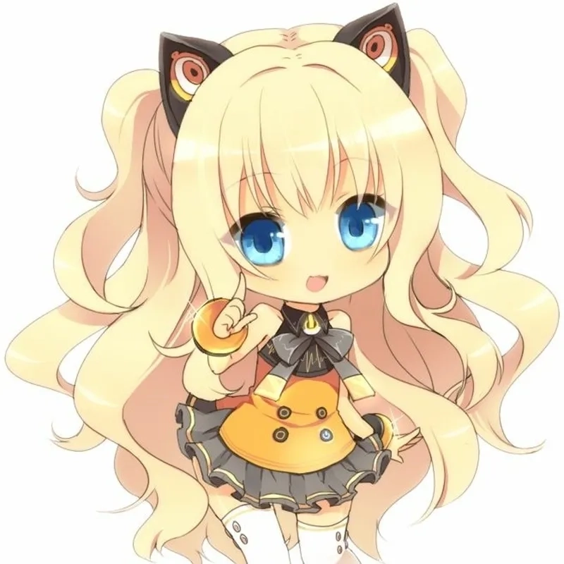 Hình chibi nữ ngầu tạo hình lạnh lùng lôi cuốn