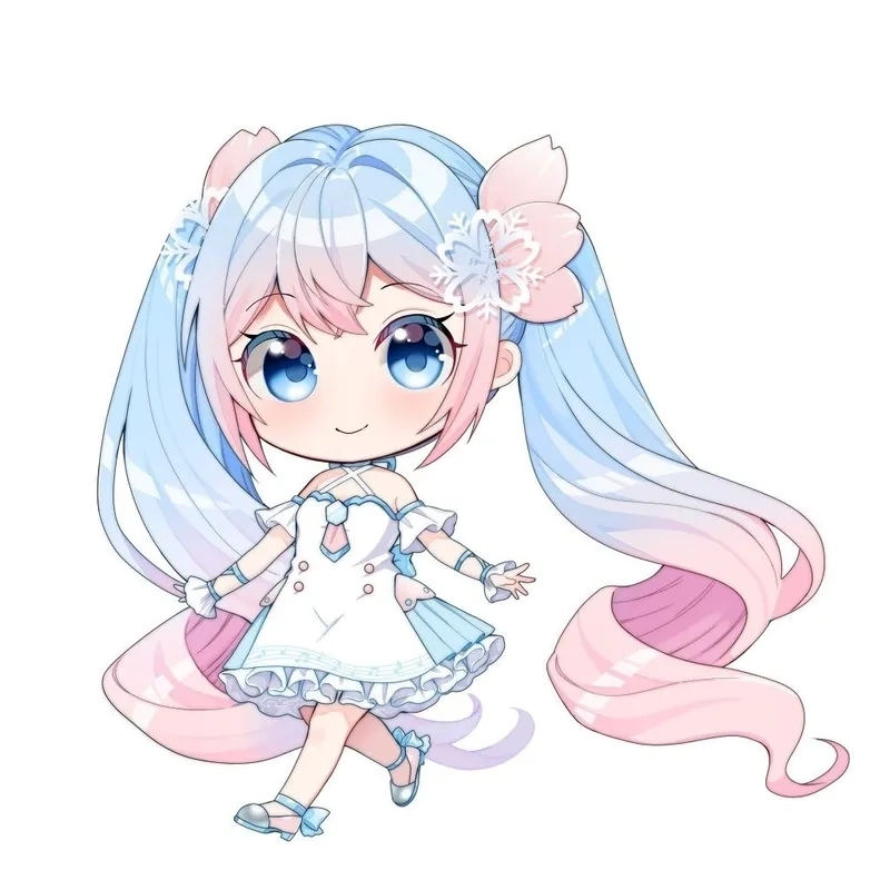 Ảnh anime nữ chibi ngầu cá tính không thể rời mắt