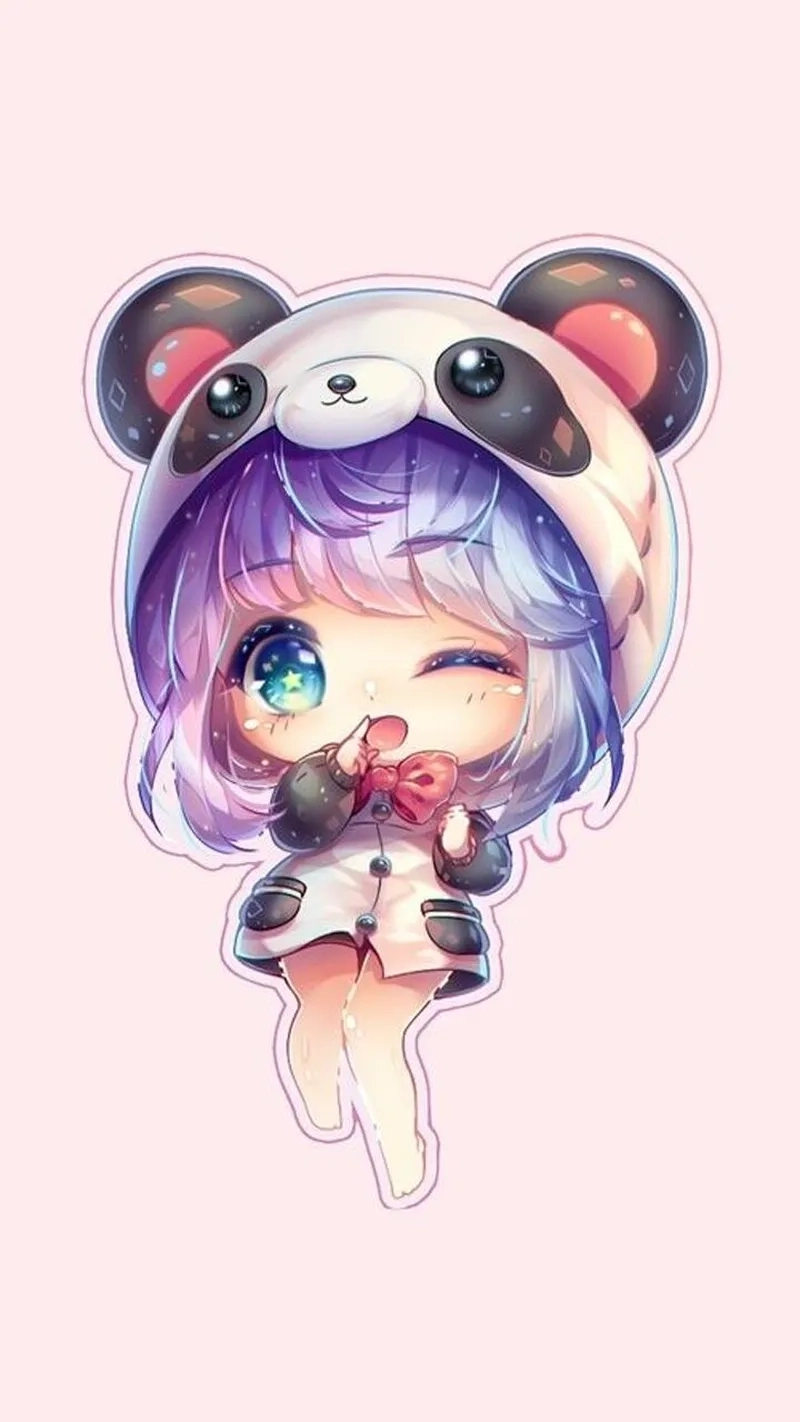 Hình ảnh anime chibi nữ dễ thương đáng yêu lạ kỳ
