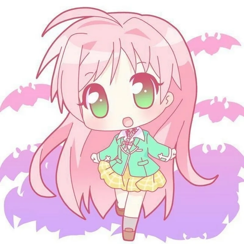 Nữ anime chibi ngọt ngào trong ánh nhìn ngây thơ