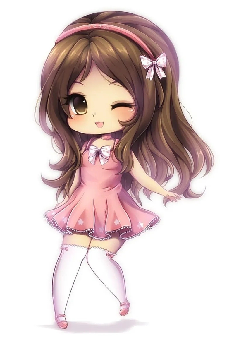 Ảnh nữ anime chibi dễ thương như nàng tiên nhỏ