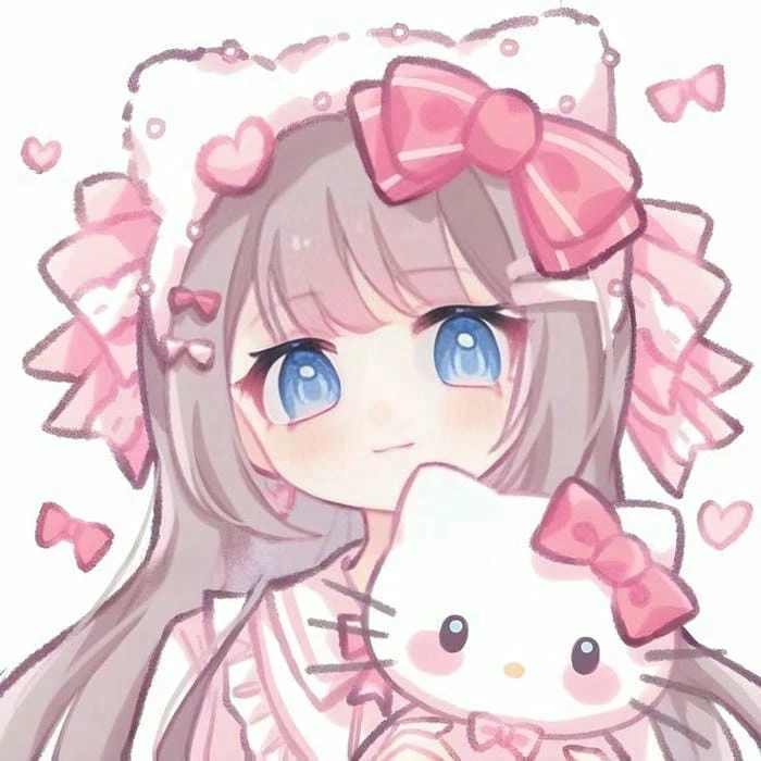 Chibi nữ cute làm trái tim rung động vì yêu