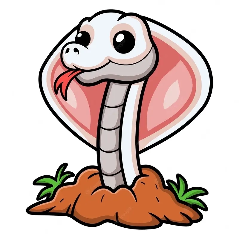Rắn chibi cute khiến mọi ánh nhìn phải mỉm cười