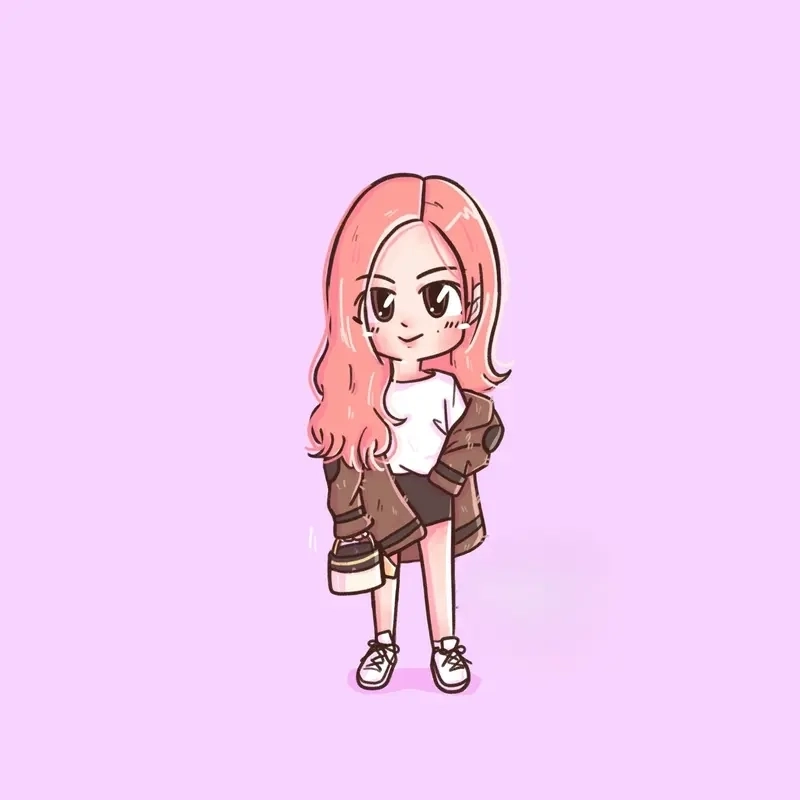 Ảnh Rose chibi cute đáng yêu không thể rời mắt
