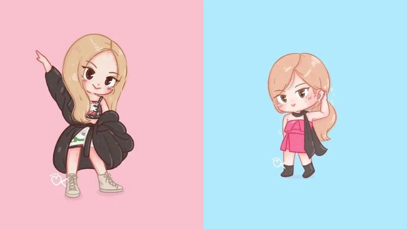 Rose chibi ngọt ngào trong từng đường nét đáng yêu