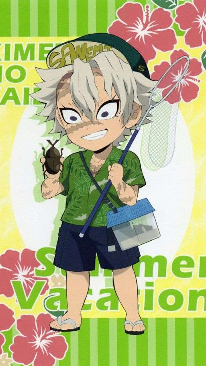 Sanemi lúc nhỏ mang ánh mắt buồn và cô độc