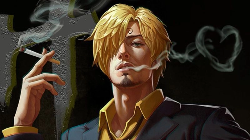 Sanji anime luôn mang phong cách lãng tử đậm chất quý ông