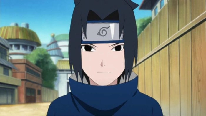 Uchiha Sasuke lúc nhỏ ánh mắt u buồn
