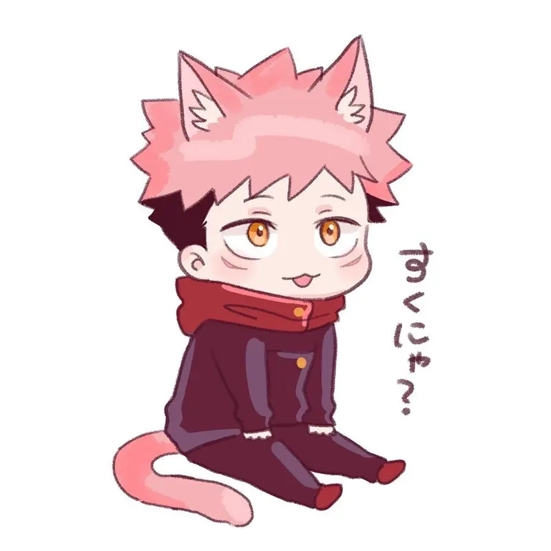 Sukuna chibi cat tạo hình lạ lẫm mà hài hước