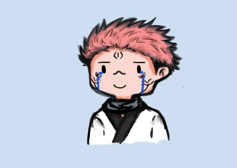 Sukuna chibi sticker dễ thương dùng trang trí cực tiện