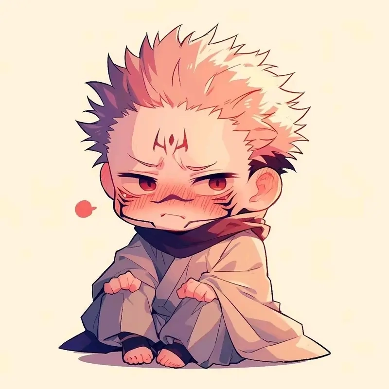 Vẽ Sukuna chibi đơn giản mà vẫn cực kỳ ngầu