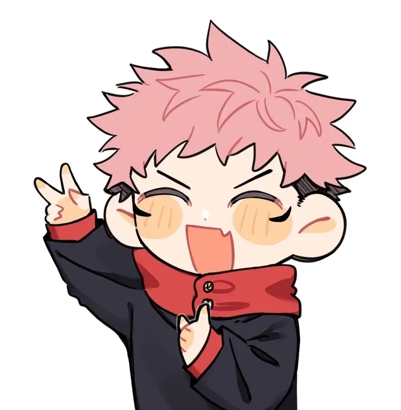 Chibi Sukuna với ánh nhìn sắc bén và ngây ngô