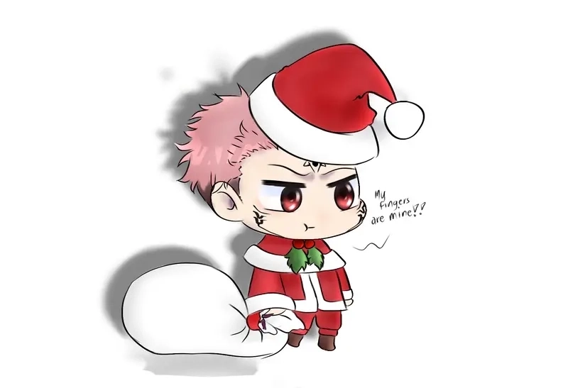 Hình ảnh Sukuna chibi ngầu lòi mà vẫn đáng yêu