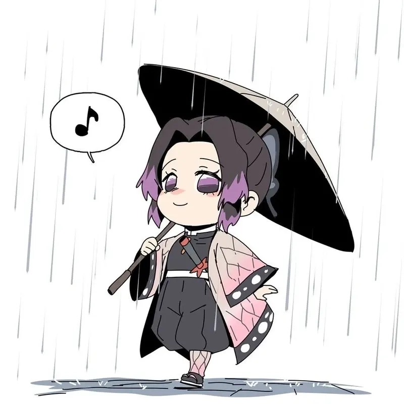 Anime thanh gươm diệt quỷ chibi bản vẽ dễ thương