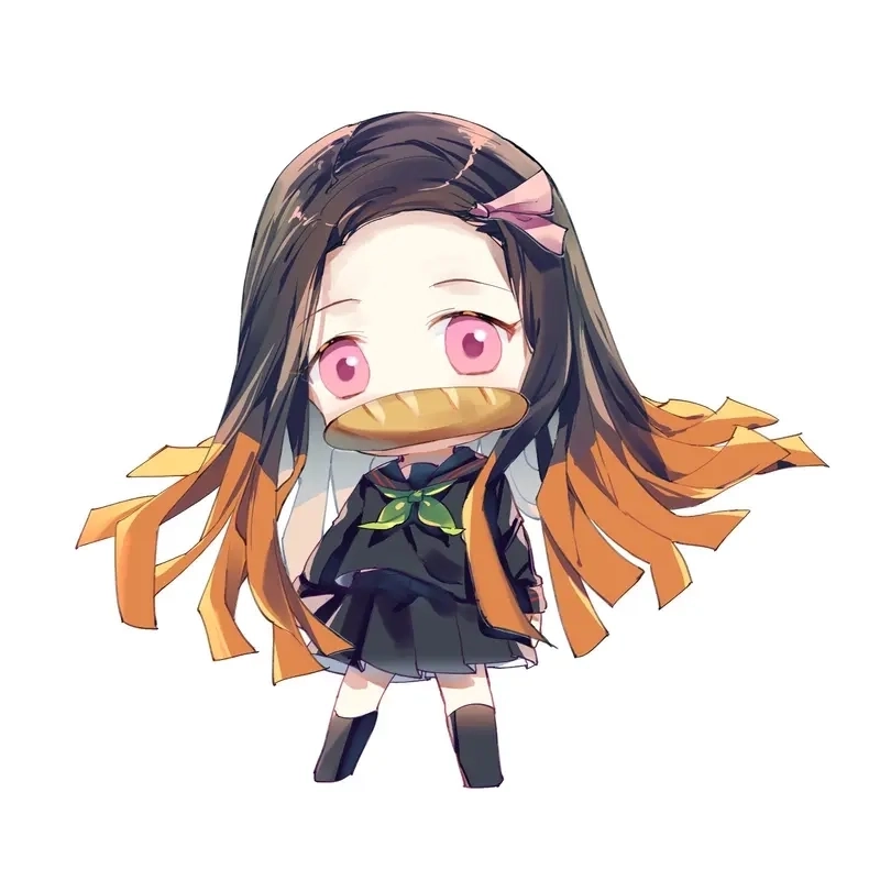Tranh thanh gươm diệt quỷ chibi cute dễ thương