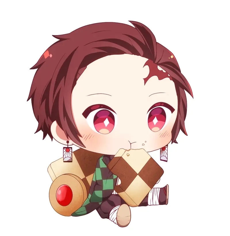 Thanh gươm diệt quỷ Nezuko chibi ngây thơ đáng yêu