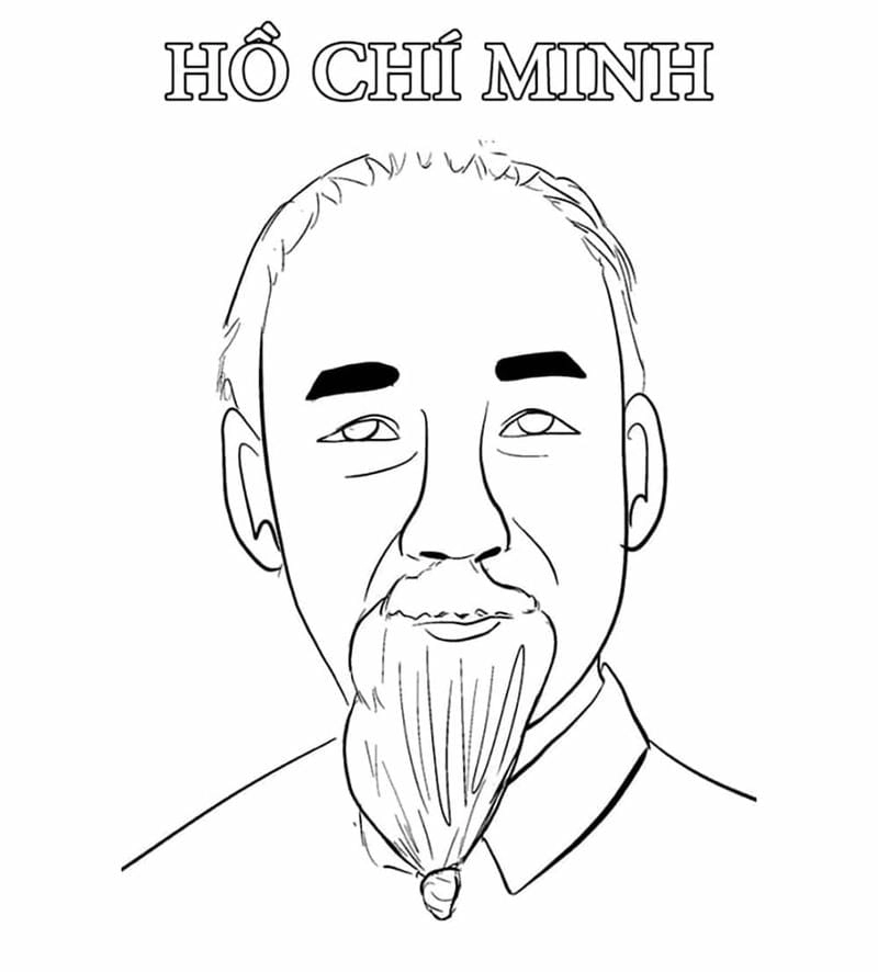 Tô màu chân dung bác Hồ giản dị sâu sắc cảm động