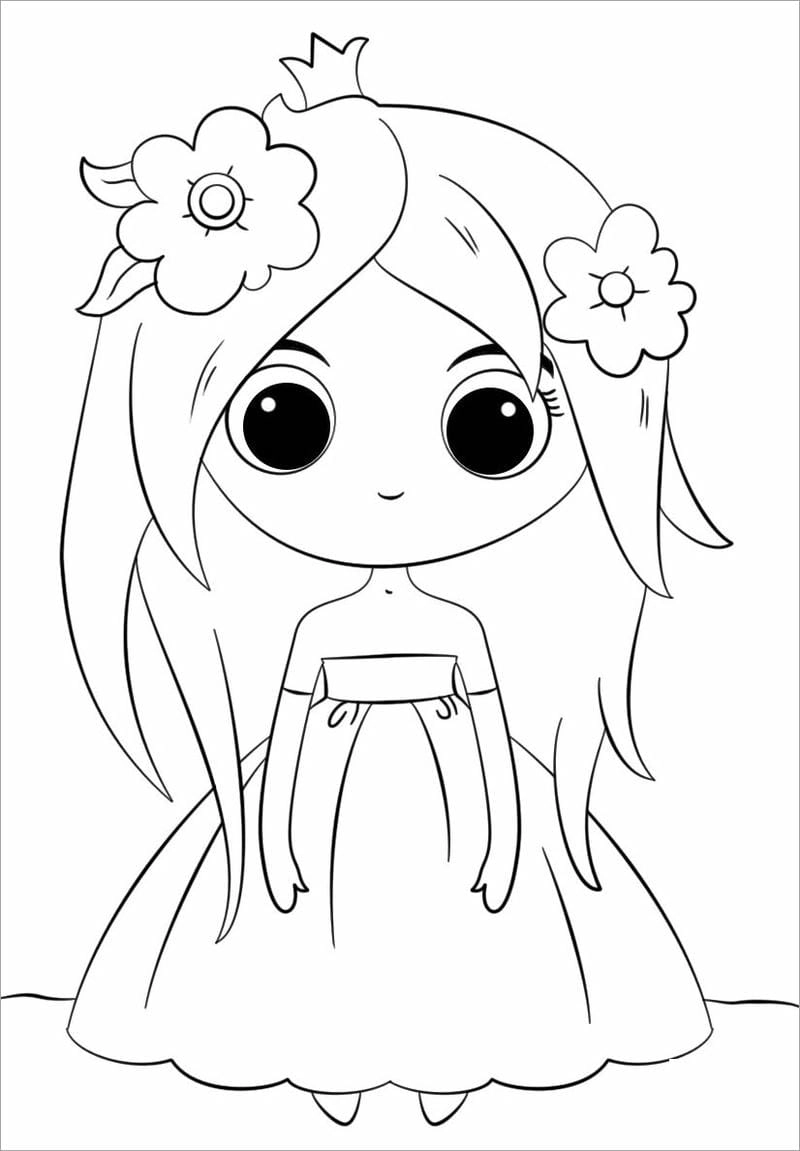 Hướng dẫn tô màu chibi cute đơn giản dễ làm theo