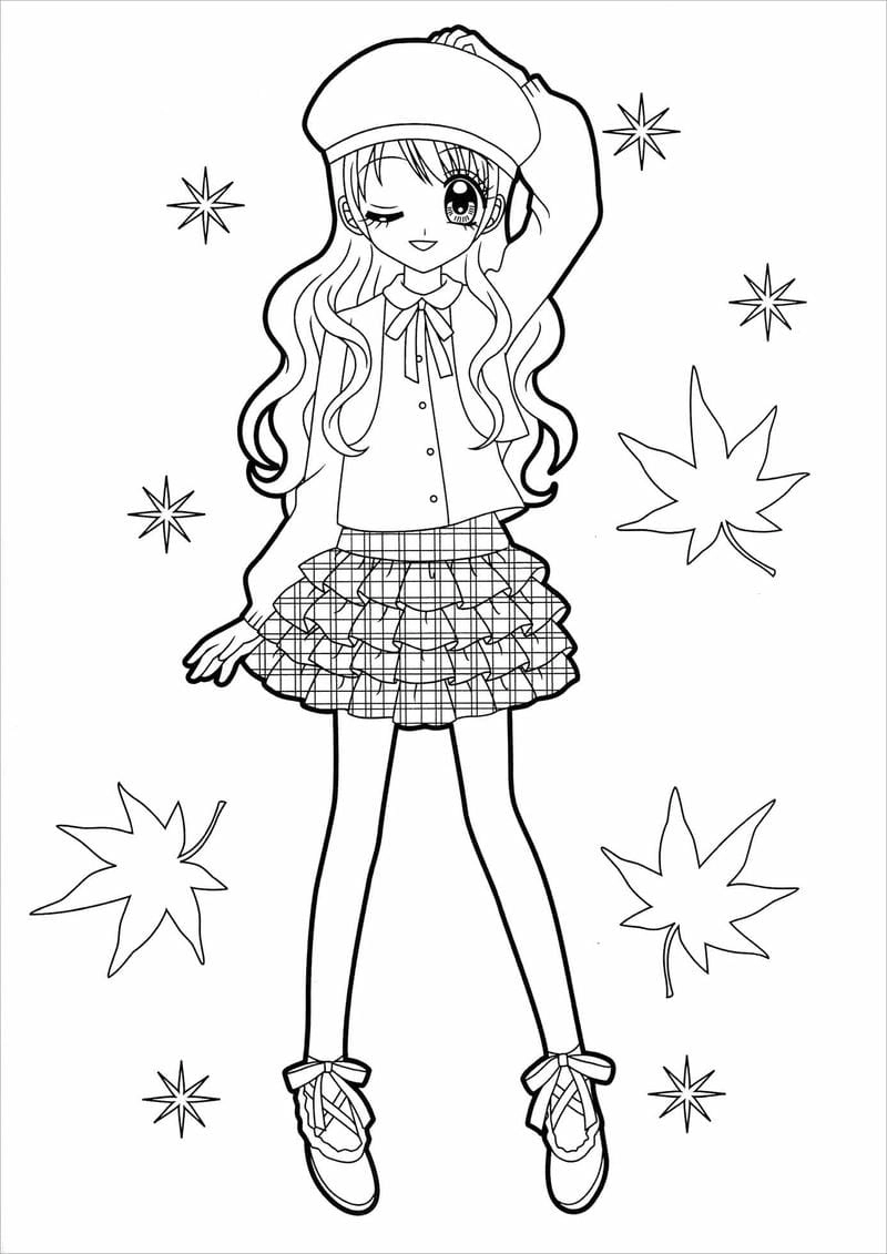 Hình chibi tô màu sáng tạo giúp bé vui học tập