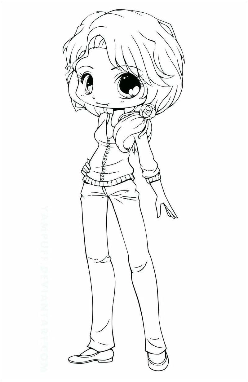 Tranh tô màu chibi ngộ nghĩnh nhiều chủ đề đa dạng