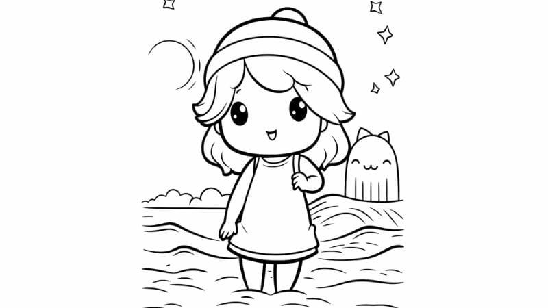 Tô màu chibi giúp bé học cách phối màu và tỉ mỉ