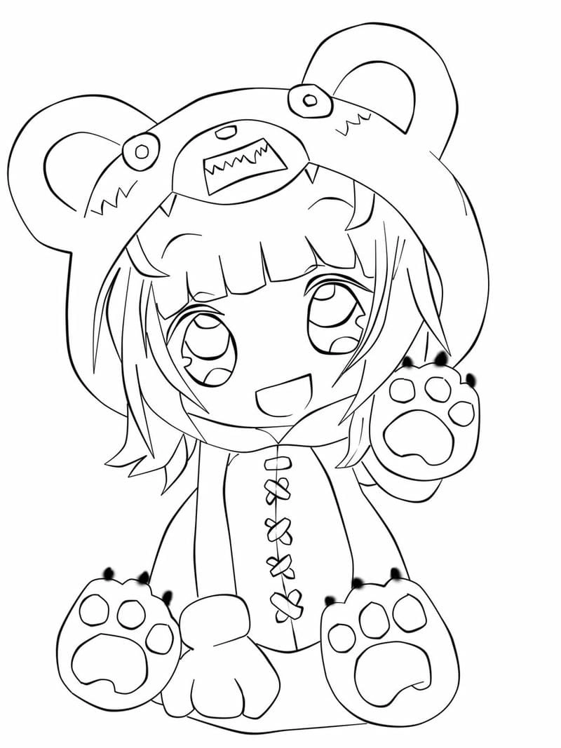 Coloring book tranh tô màu chibi cute đẹp rực rỡ