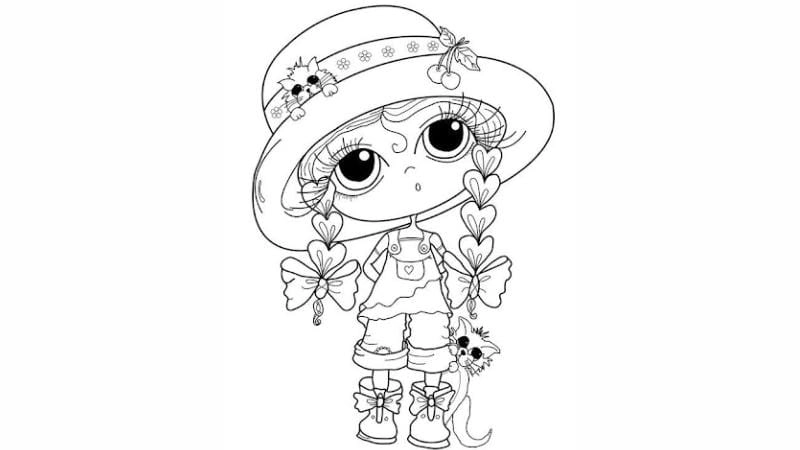 Tranh tô màu cho bé gái 19 tuổi độc lạ