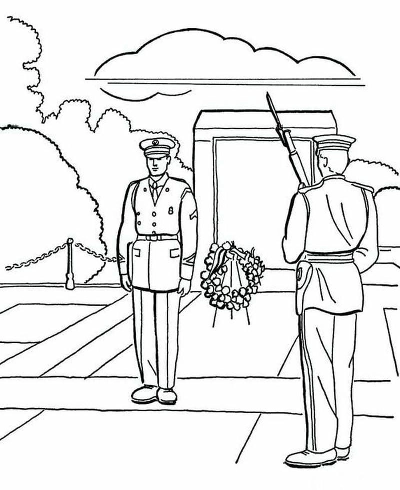 Tô màu tranh tô màu chú bộ đội thật thú vị