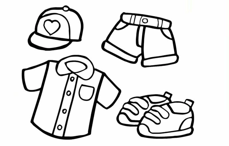 Hình ảnh tô màu chủ đề bản thân vui tươi