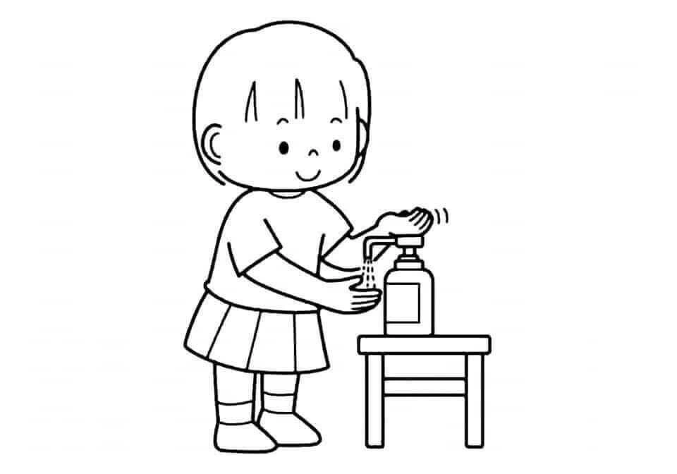 Tranh chưa tô màu chủ đề bản thân chờ bé sáng tạo