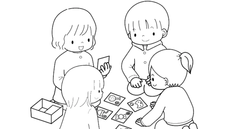 Tranh vẽ chủ đề bản thân bé tự do thể hiện